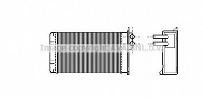 AVA QUALITY COOLING st6025 -  Теплообменник, отопление салона
